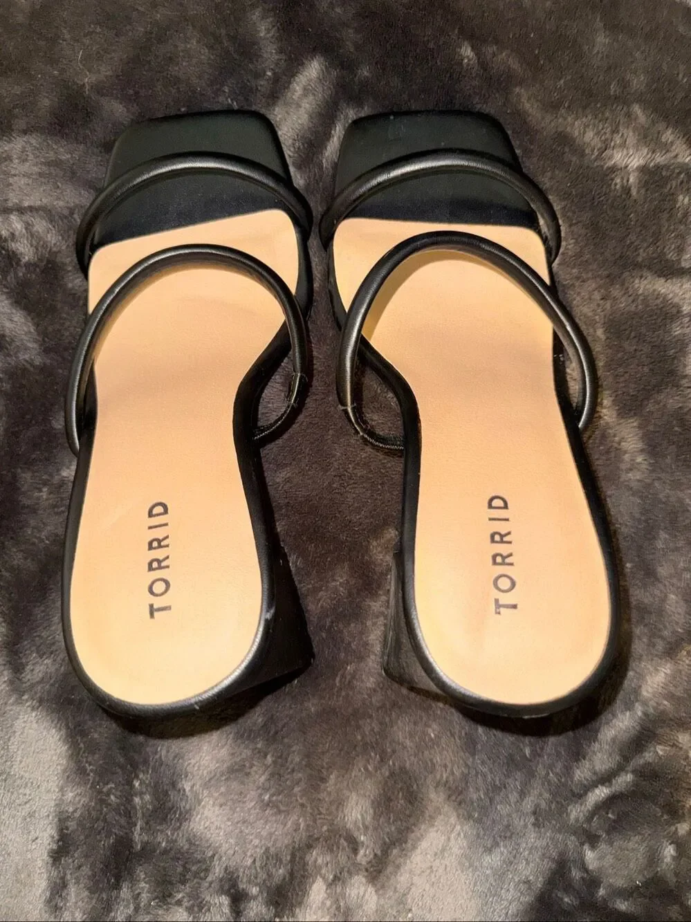Torrid strappy single sole heels size 10.5WW